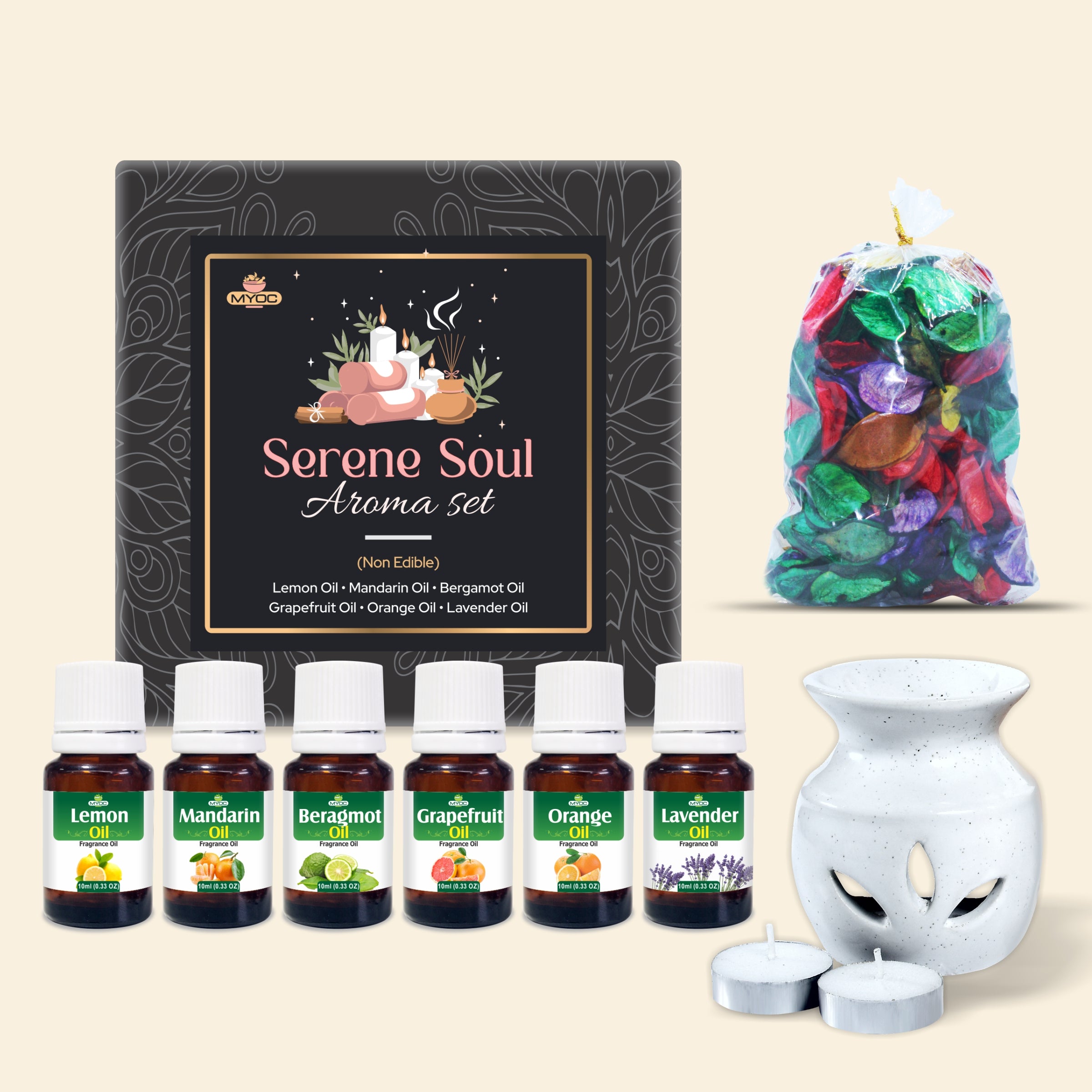 Salvia Gifts,Fragrances Oil Set,Aromatherapy Combo Serene Soul Aroma Set of 6 Gift Combo Kit Salvia Gifts,Fragrances Oil Set,Aromatherapy Combo Serene Soul Aroma Set of 6 Gift Combo Kit